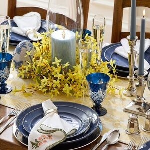 Pottery Barn “Cambria” Deep Blue Dinner Plate